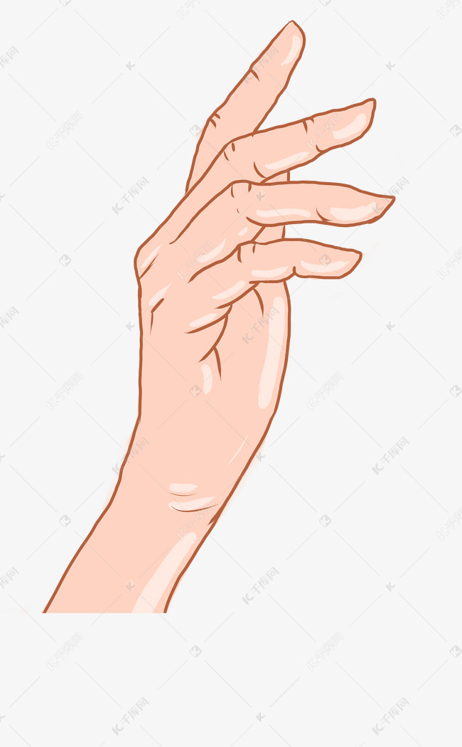 漂亮手势姿势插画