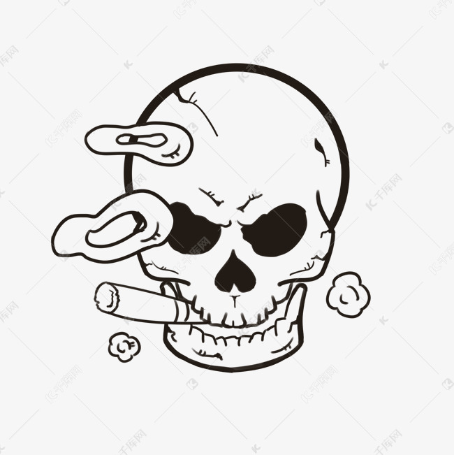 鬼节万圣节人体骷髅