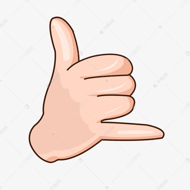 六六六的卡通手势