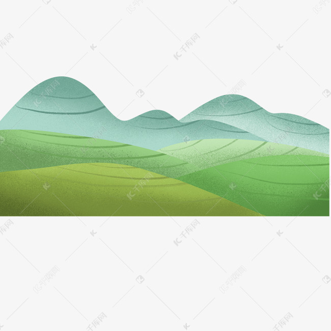 连绵起伏的山峰