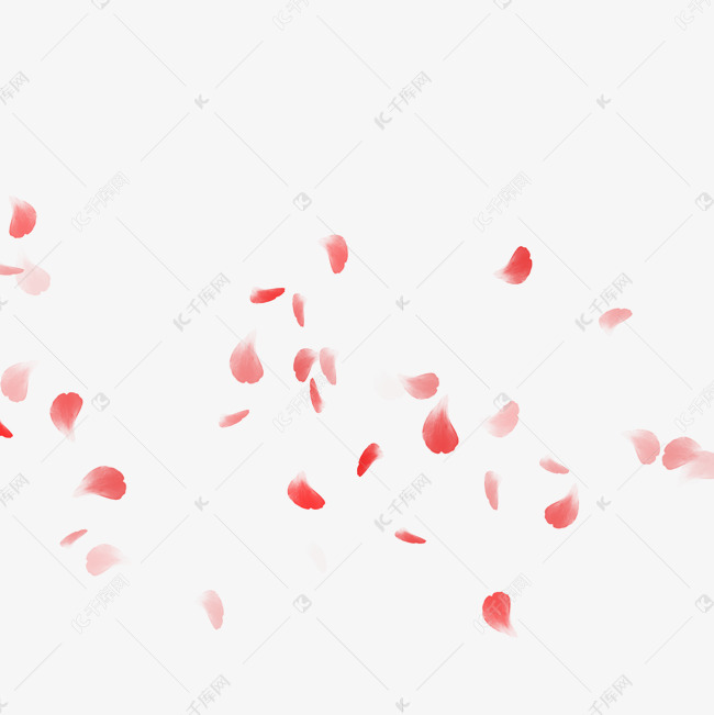 古风花瓣漂浮花瓣