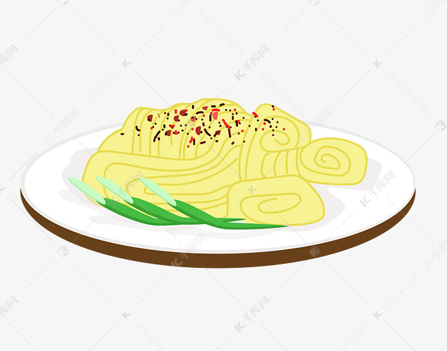 宜宾燃面卡通插画素材图片免费下载-千库网