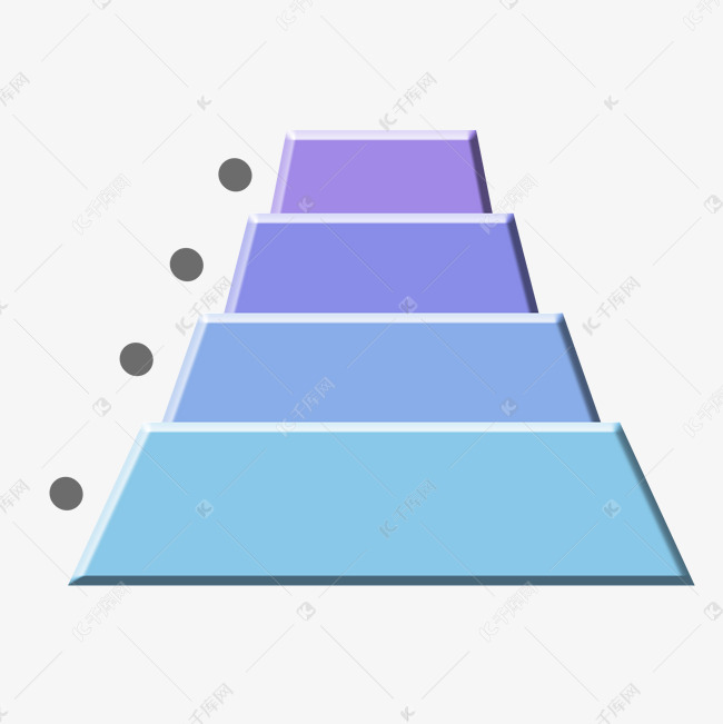 蓝色台阶ppt装饰