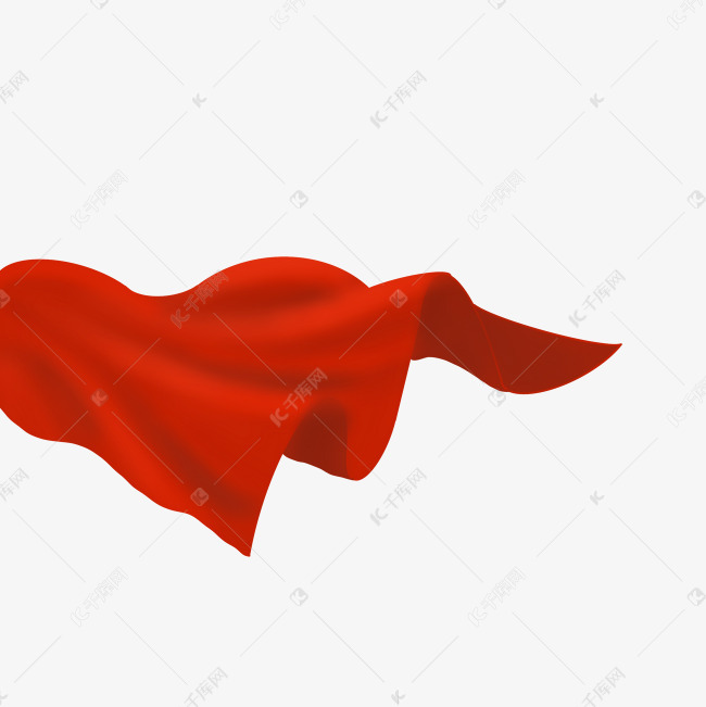 随风飘扬的红斗篷