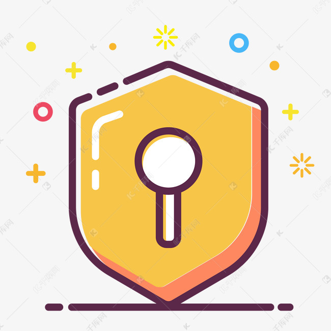 卡通盾牌图标设计