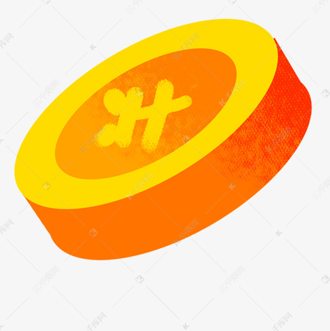 38127)       卡通金融金色一个金币免抠图素材2019-04-10发布,千库