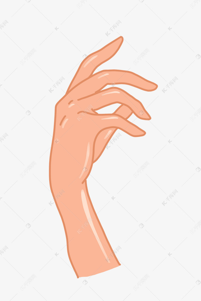 手部手势装饰插画