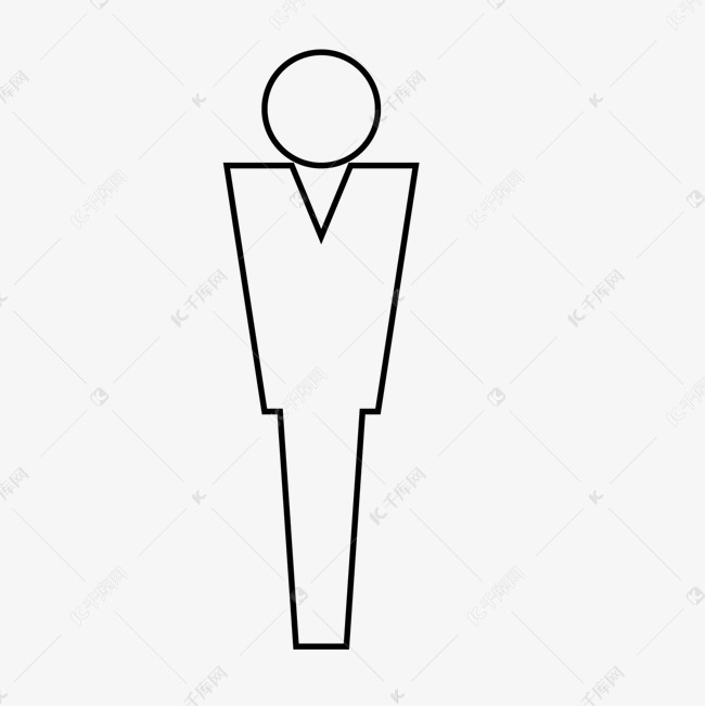 男士男厕图标设计