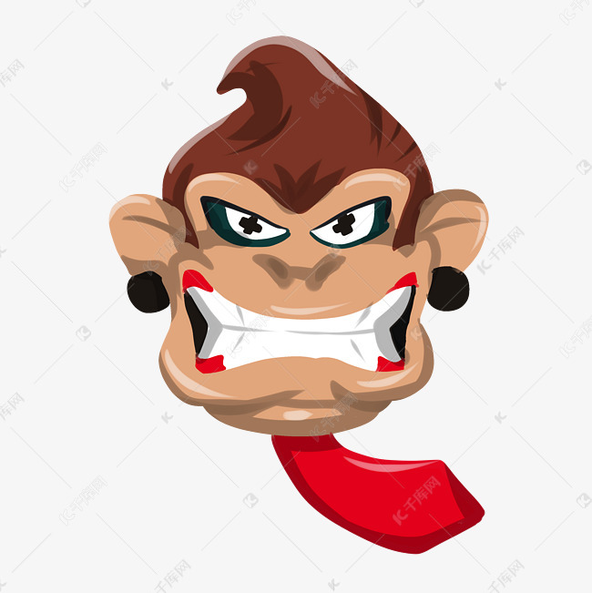 创意猴子纹身插画