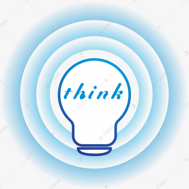 创意灯泡think素材图片免费下载-千库网