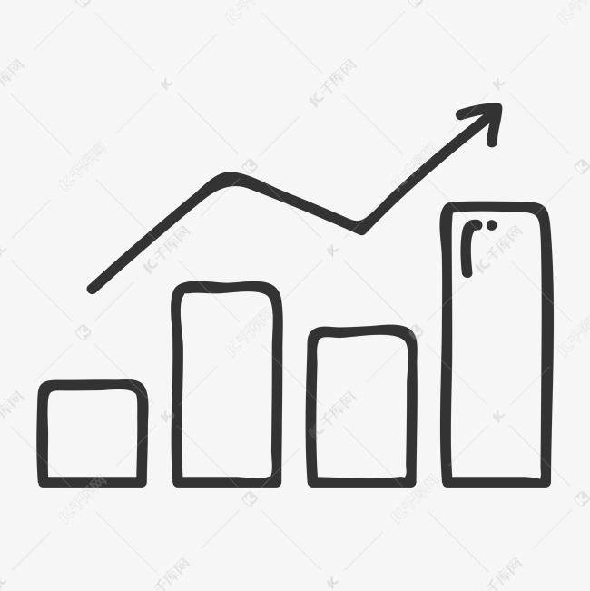 上升指标简笔画素材图片免费下载-千库网
