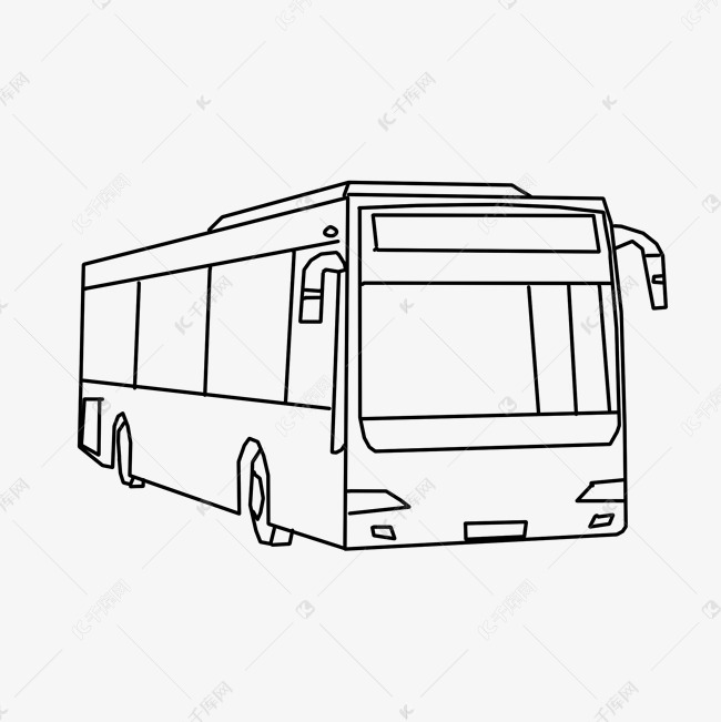 线型巴士公交车