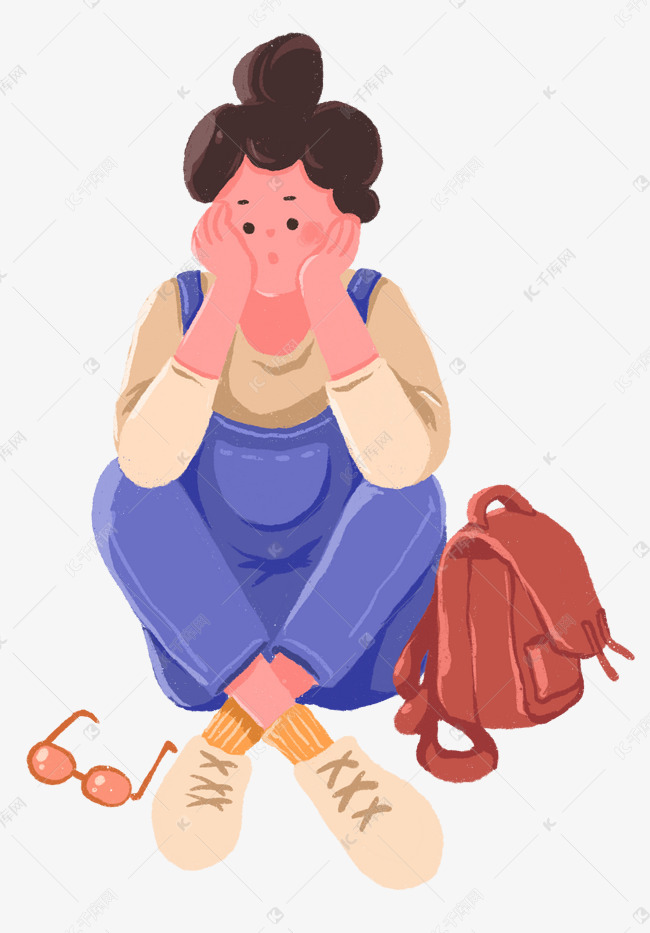 苦闷女孩日常小人