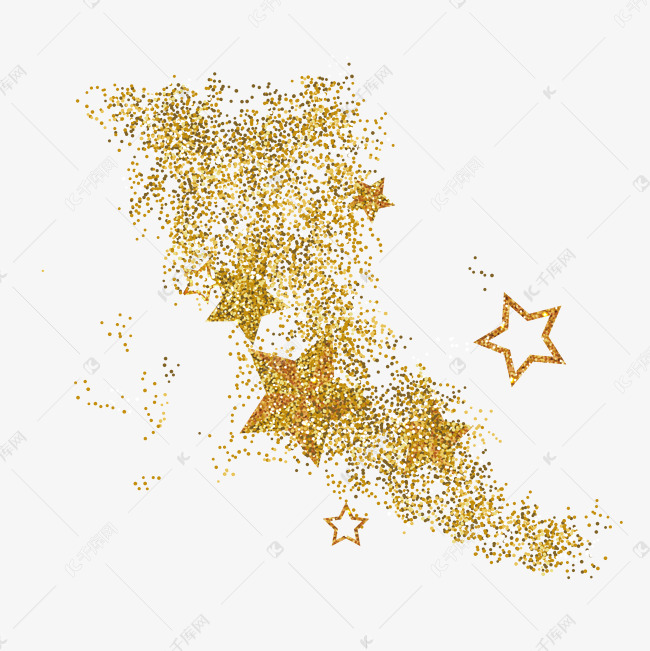 金色装饰星星1素材图片免费下载-千库网
