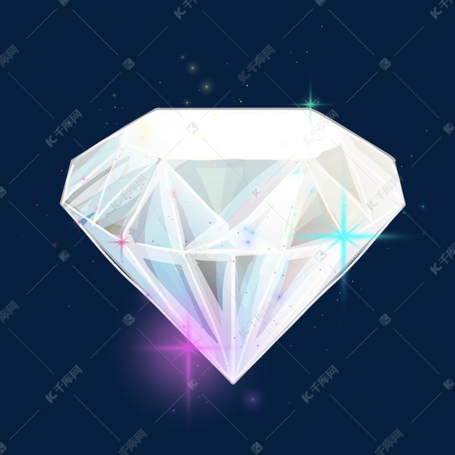 美丽钻石卡通宝石