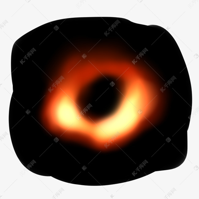 黑洞手绘宇宙太空免扣png