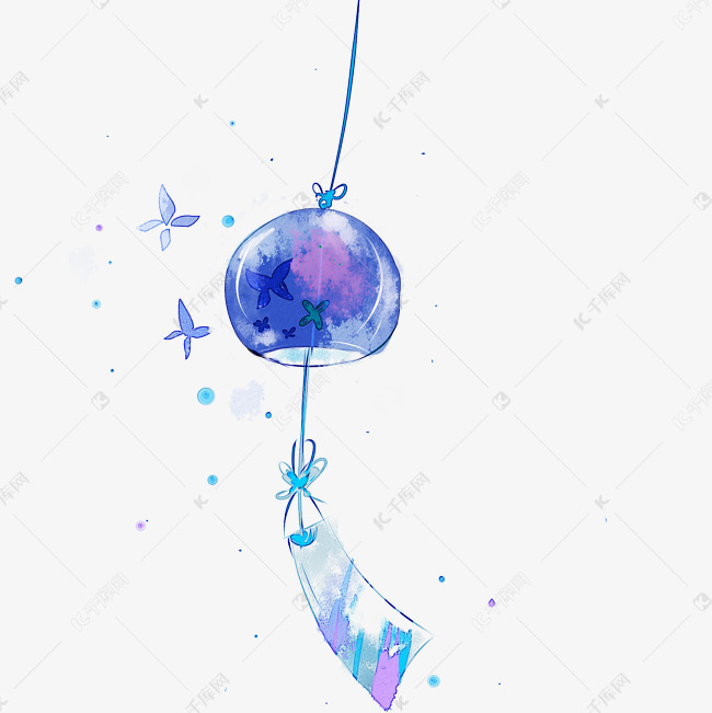 漂浮风铃素材图片免费下载 高清装饰图案psd 千库网 图片编号