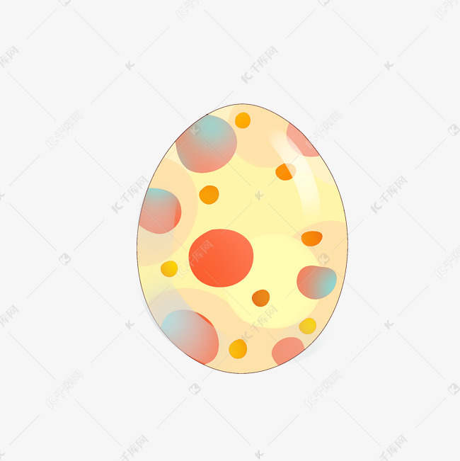椭圆形复活节彩蛋