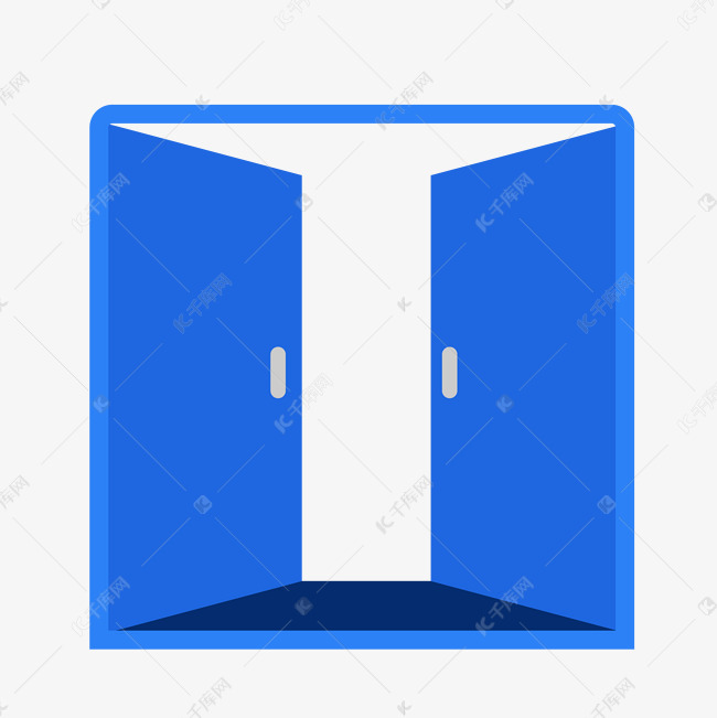 双开门打开图标