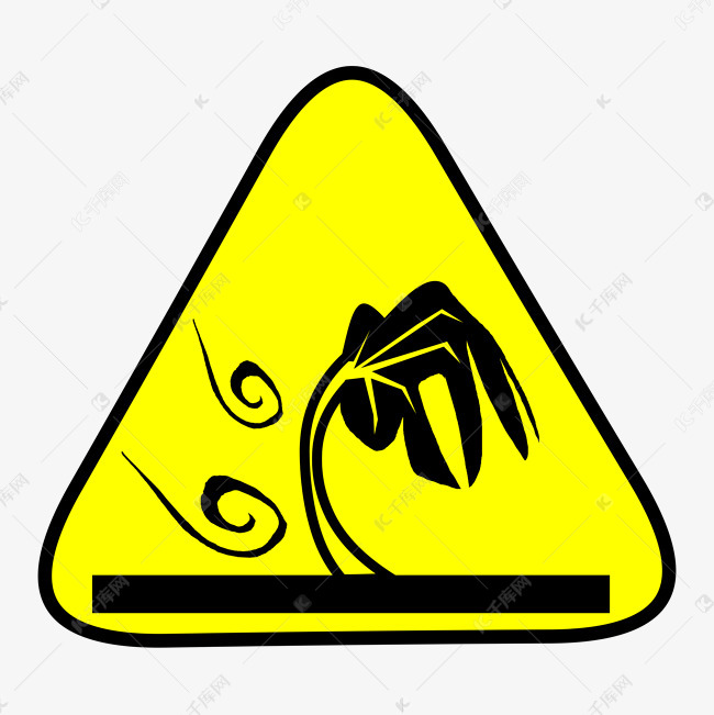 小心台风安全警示