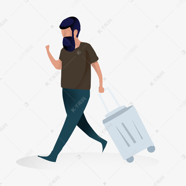 旅游小人卡通插画素材图片免费下载-千库网