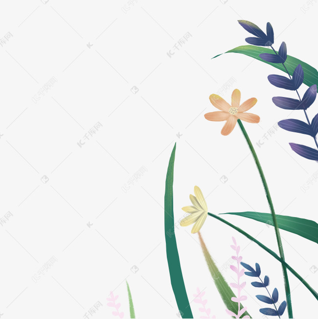 春天植物装饰素材图片免费下载-千库网