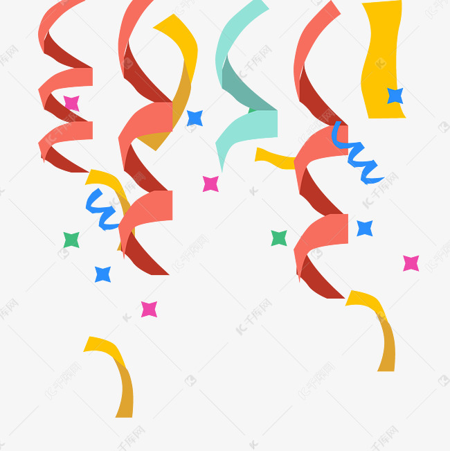 矢量生日派对彩带