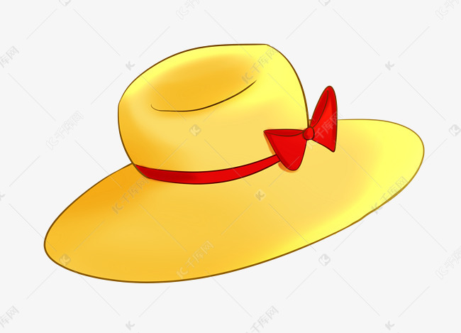 蝴蝶结遮阳帽插图