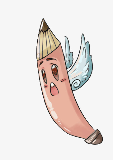 翅膀笔的卡通文具