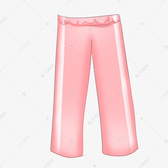 卡通粉色运动裤