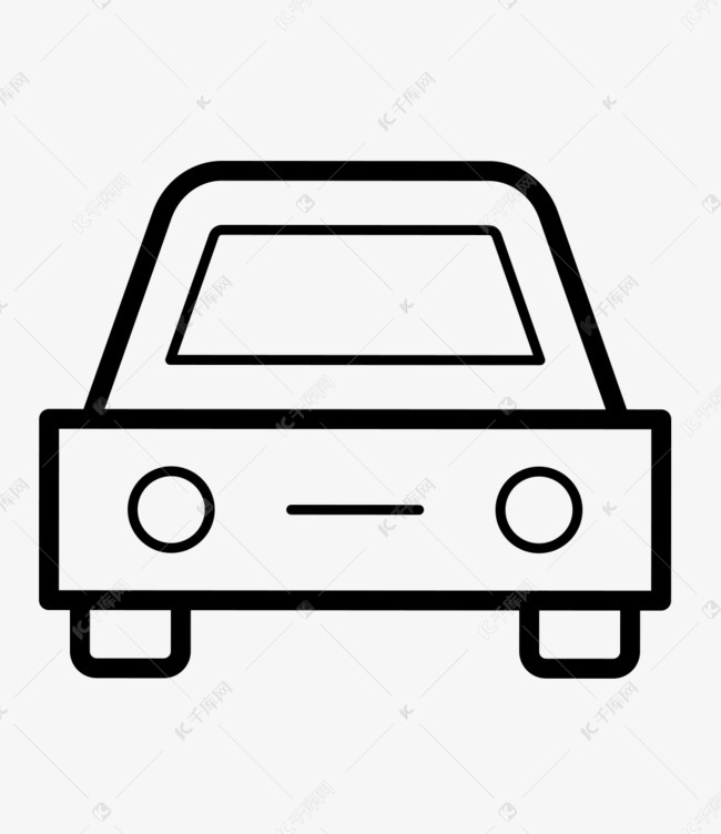 小汽车背面图标