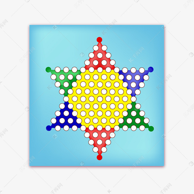 玩游戏跳棋的装饰