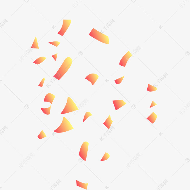 做活动用的卡通碎屑