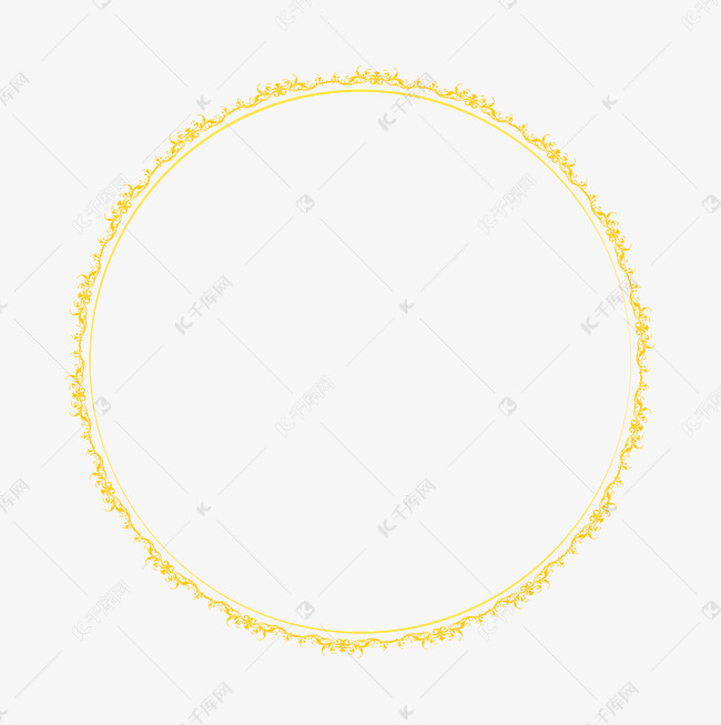 圆形欧式边框