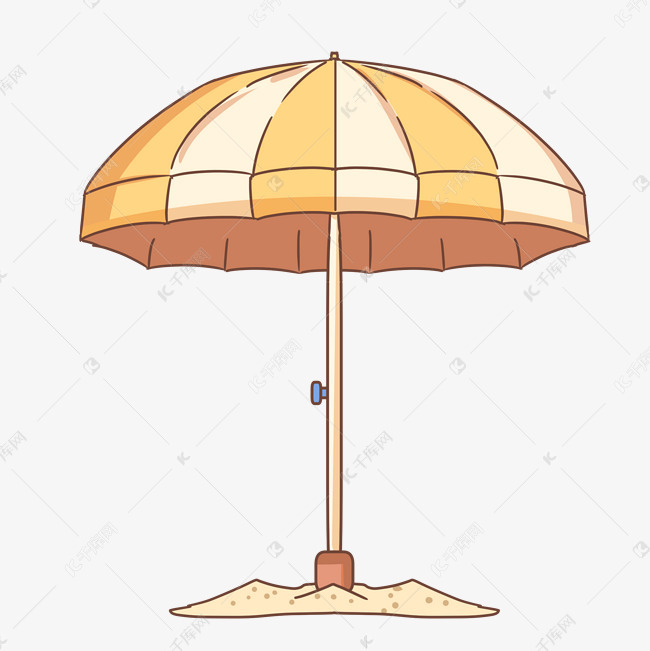 沙滩旅游遮阳伞插图