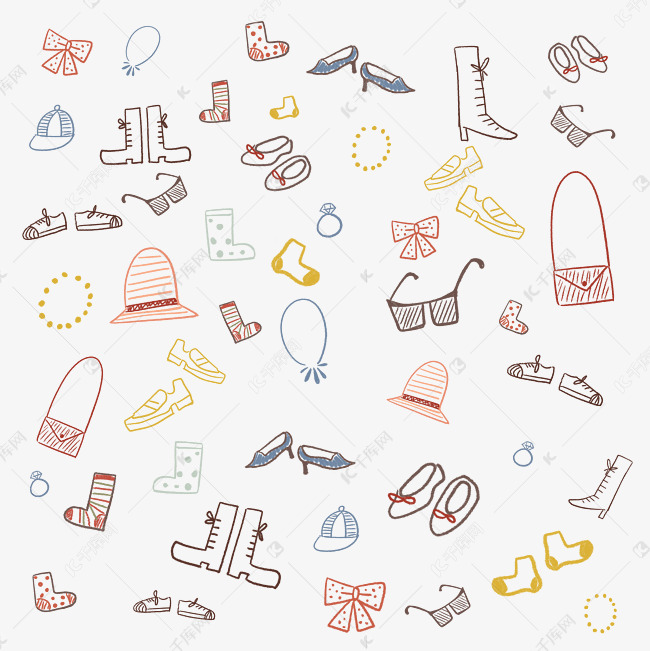 卡通迷你印花图案