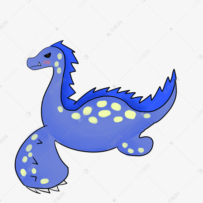 蓝色海中霸王龙插图