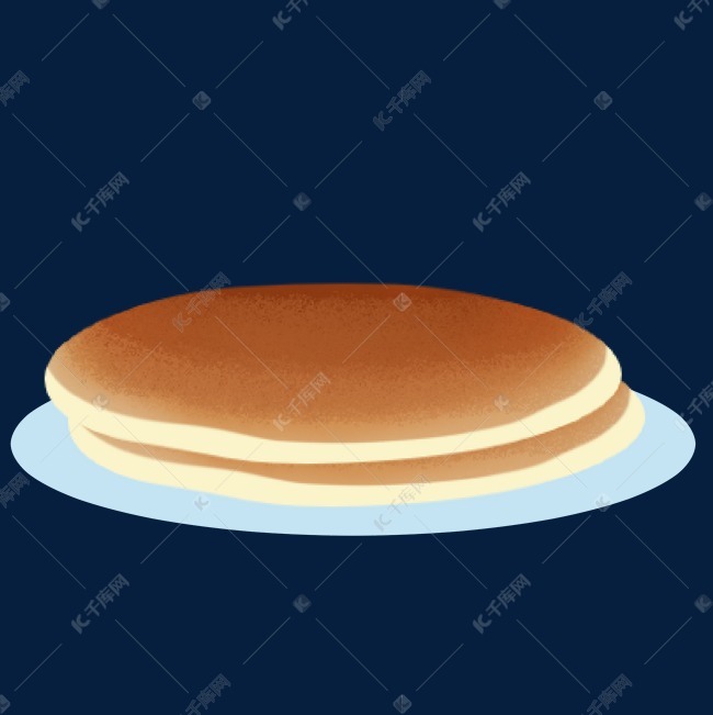 圆形面食饼图案插图