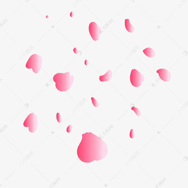 花瓣粉红花瓣散落一地图片素材图片免费下载-千库网