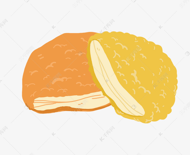 美味鸡排鸡块插画