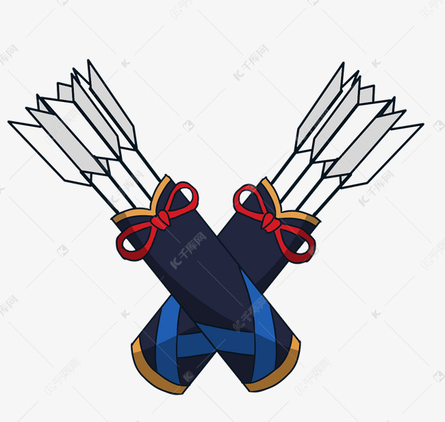 日本弓箭卡通装饰