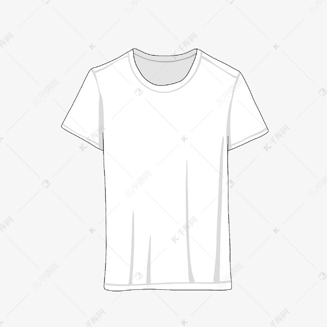 纯白t恤衫