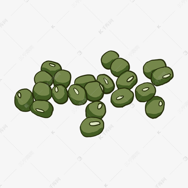 一堆绿豆