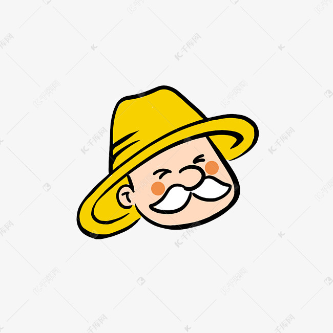 卡通农名伯伯头像