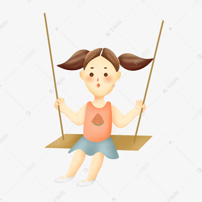 坐千秋的小女孩
