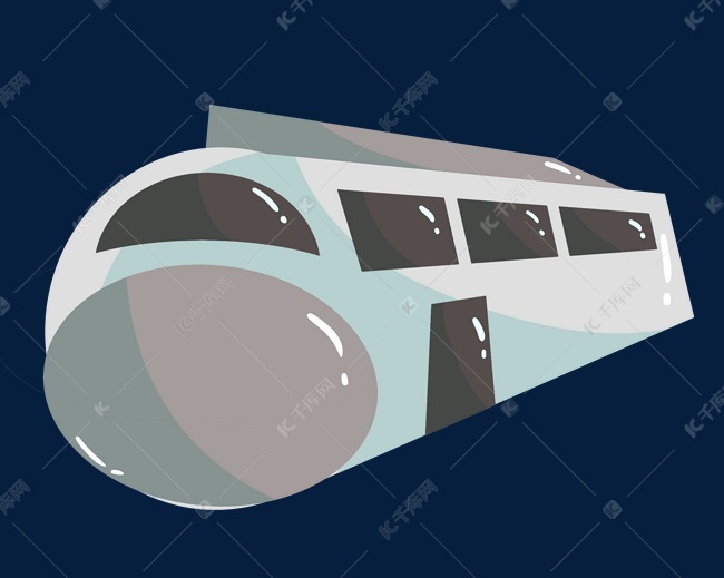 白色高铁火车头