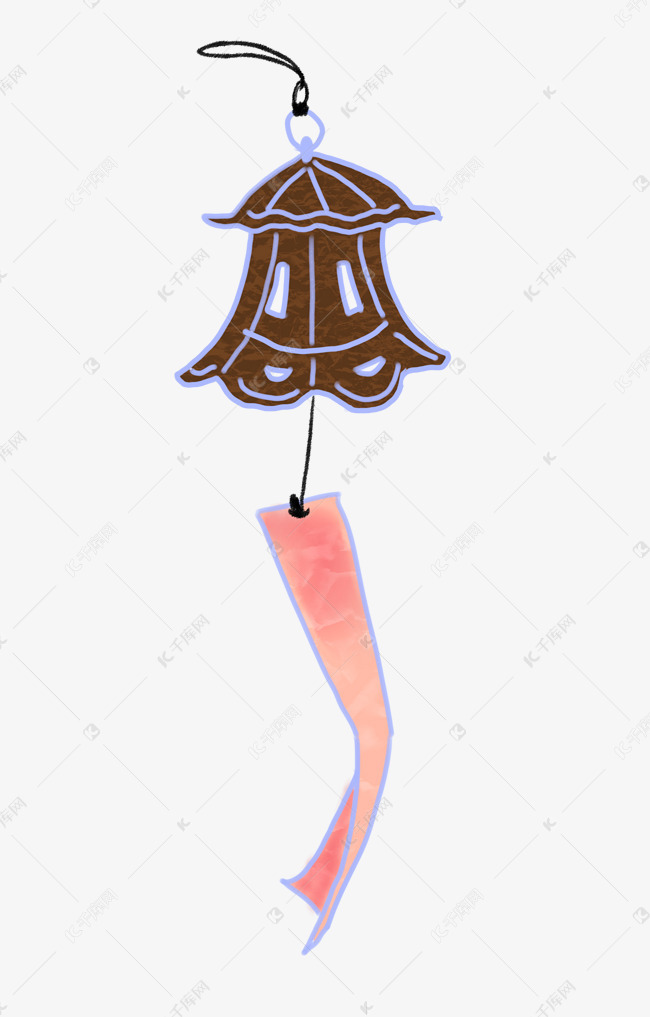 漂亮图案风铃装饰