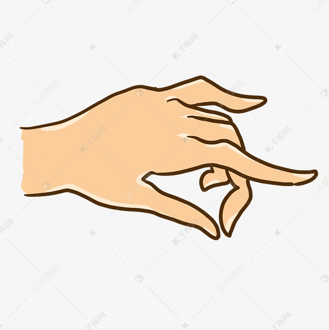 左手兰花指手势