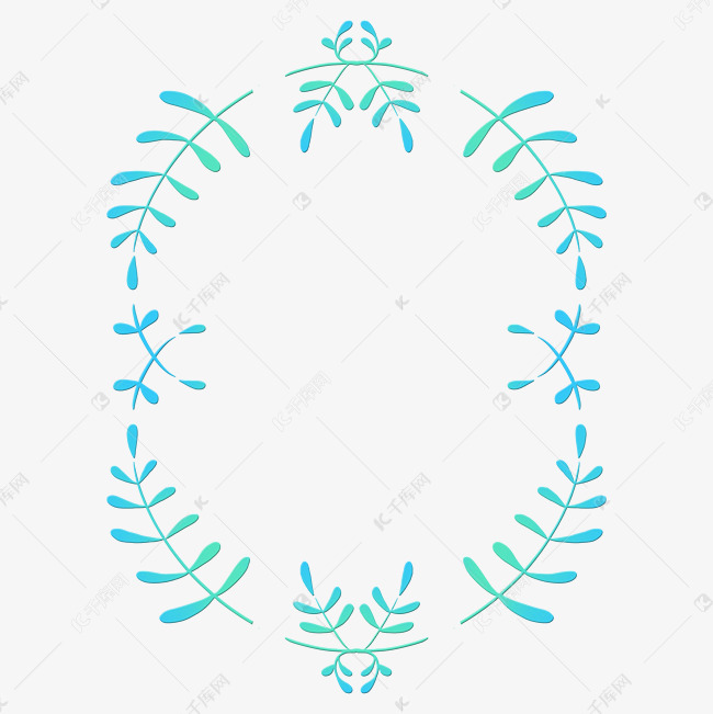 欧式叶子边框素材图片免费下载-千库网