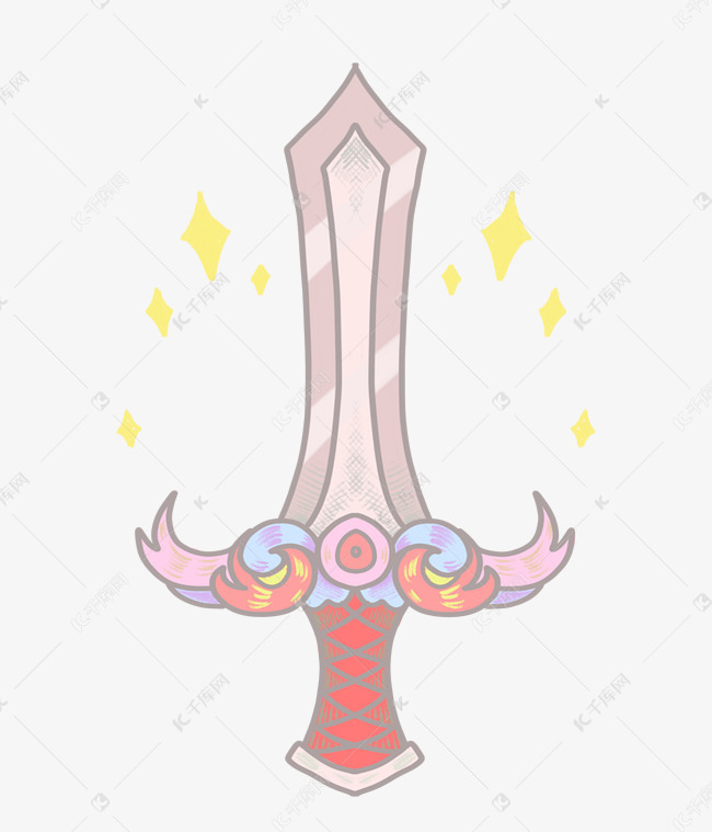 立体图案刀剑插图